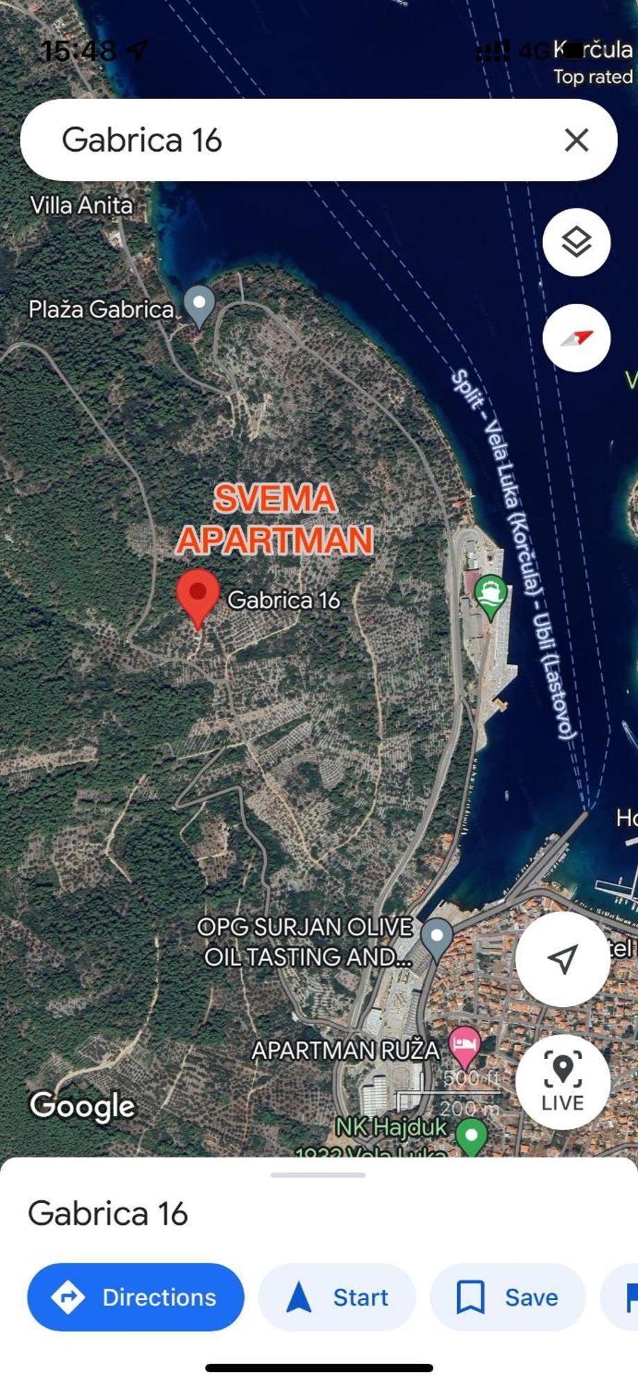 Svema Apartman Vela Luka Exteriér fotografie